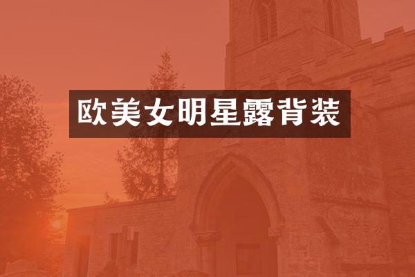 欧明星背装