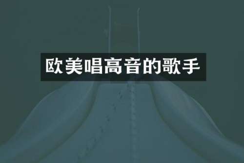 欧美唱高音的歌手