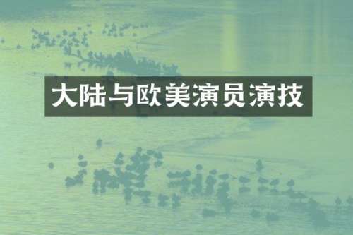 大陆与欧美演员演技