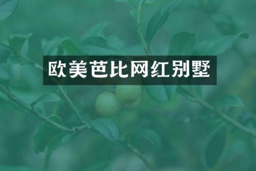 欧美芭比网红别墅
