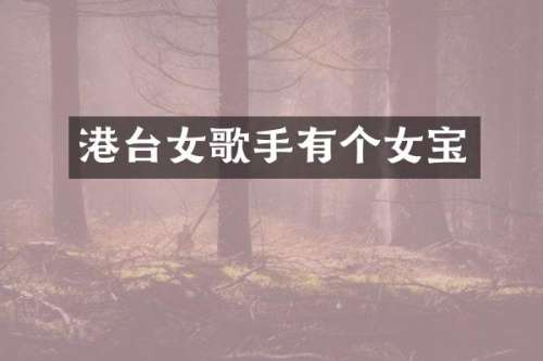 港台女歌手有个女宝