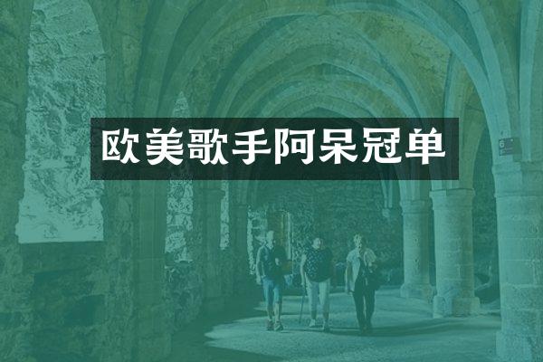 欧美歌手阿呆冠单