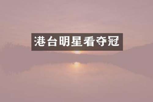 港台明星看夺冠