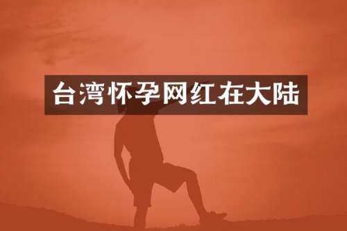 台湾怀孕网红在大陆