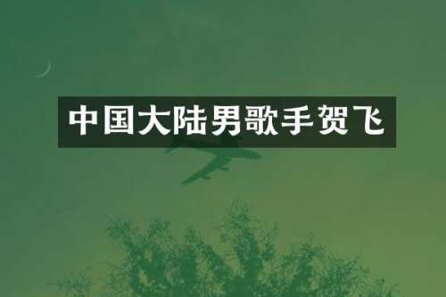 中国大陆男歌手贺飞