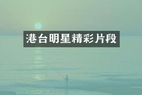 港台明星精彩片段