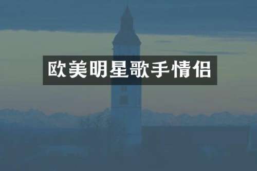 欧美明星歌手情侣