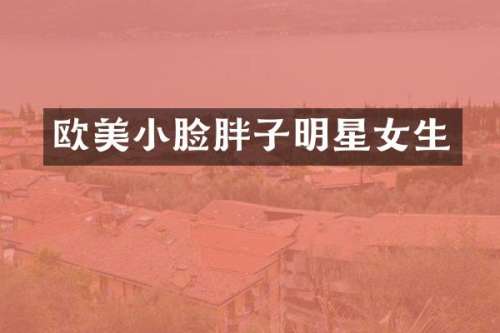 欧美小脸胖子明星女生