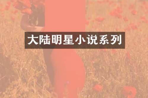 大陆明星小说系列