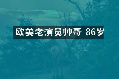 欧美老演员帅哥 86岁