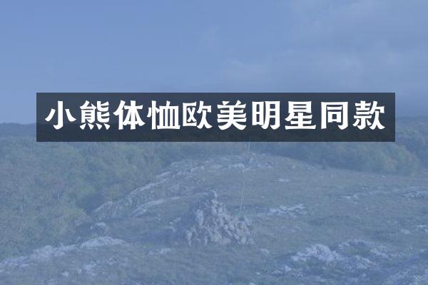 小熊体恤欧美明星同款
