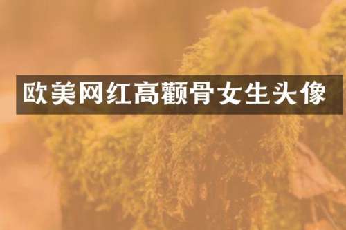 欧美网红高颧骨女生头像