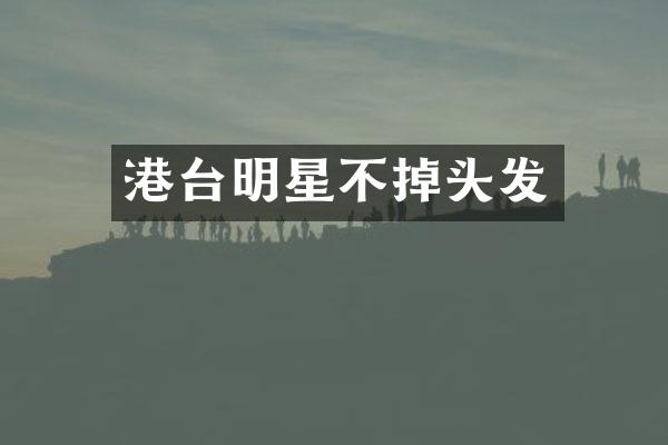 港台明星不掉头发