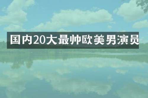 国内20大最帅欧美男演员
