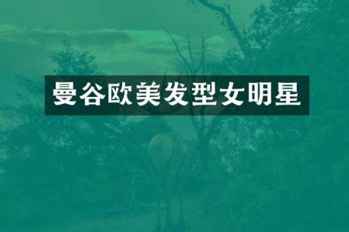 曼谷欧美发型女明星