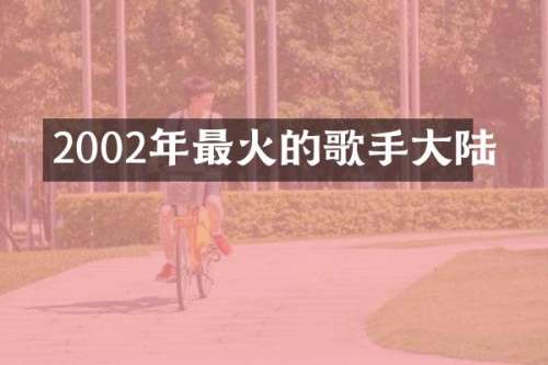 2002年最火的歌手大陆