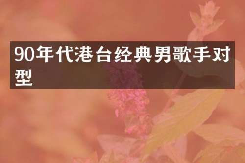 90年代港台经典男歌手对口型