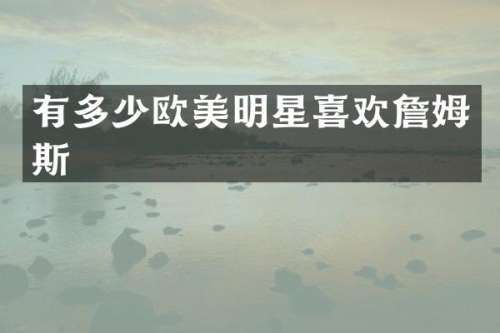 有多少欧美明星喜欢詹姆斯
