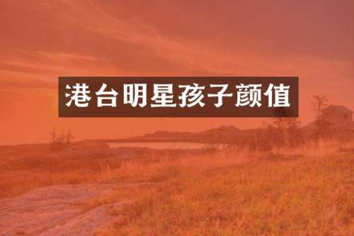 港台明星孩子颜值