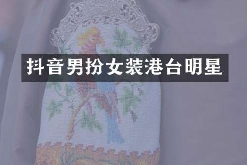 抖音男扮女装港台明星