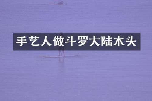 手艺人做斗罗大陆木头