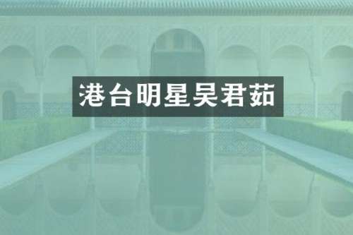 港台明星吴君茹