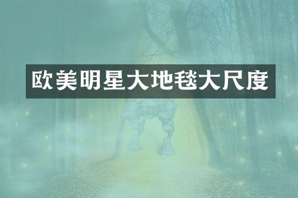 欧美明星大地毯