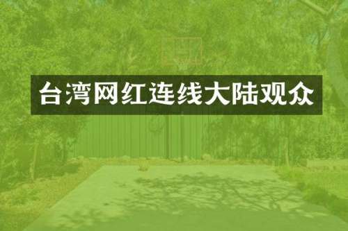 台湾网红连线大陆观众
