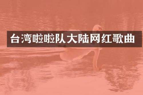 台湾啦啦队大陆网红歌曲
