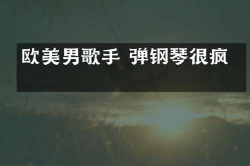 欧美男歌手 弹钢琴很疯狂