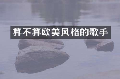 算不算欧美风格的歌手