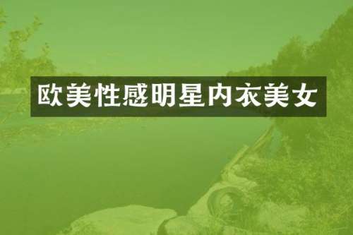 欧美性感明星内衣