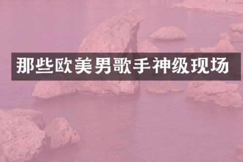 那些欧美男歌手神级现场