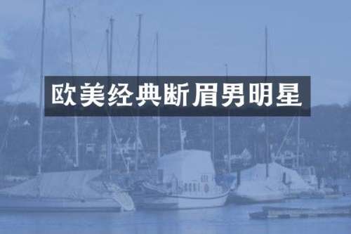 欧美经典断眉男明星