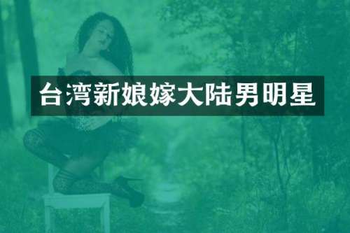 台湾新娘嫁大陆男明星
