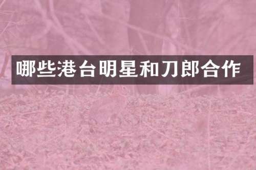 哪些港台明星和刀郎合作