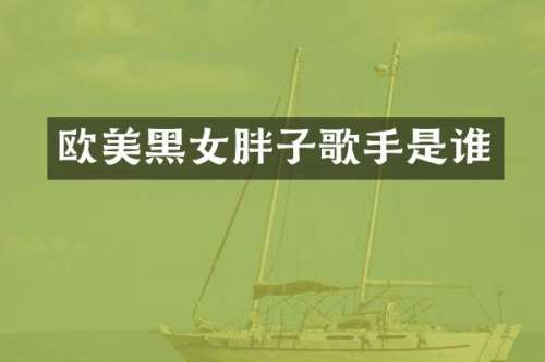 欧美黑女胖子歌手是谁