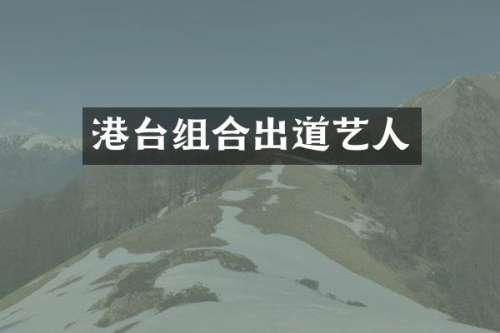 港台组合出道艺人