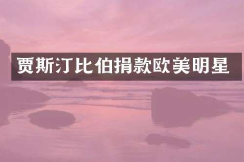 贾斯汀比伯捐款欧美明星