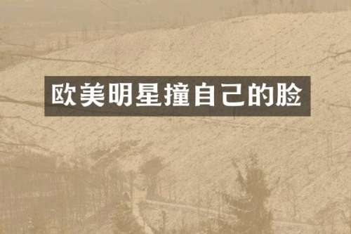 欧美明星撞自己的脸