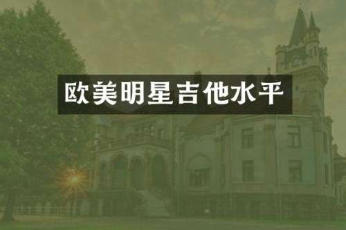 欧美明星吉他水平