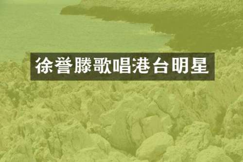 徐誉滕歌唱港台明星