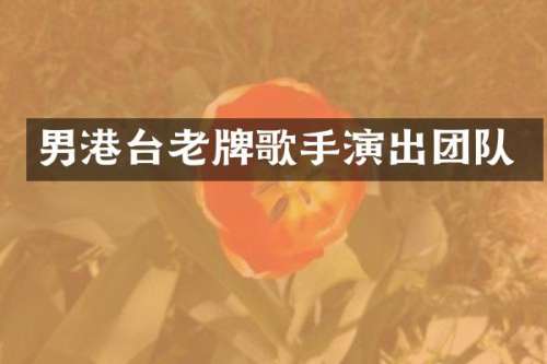 男港台老牌歌手演出团队