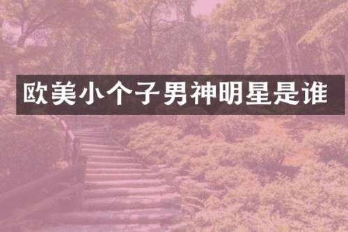 欧美小个子男神明星是谁