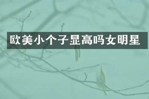 欧美小个子显高吗女明星