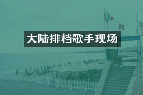 大陆排档歌手现场