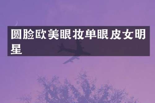 圆脸欧美眼妆单眼皮女明星