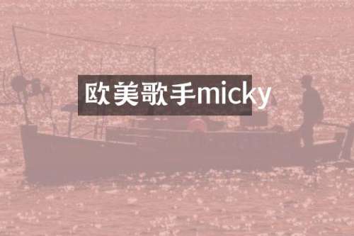 欧美歌手micky