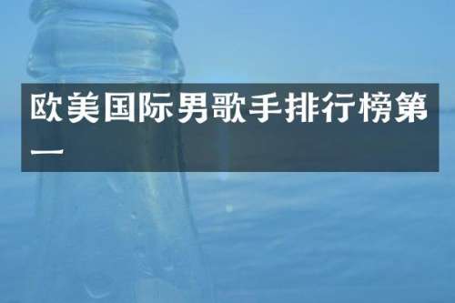 欧美国际男歌手排行榜第一