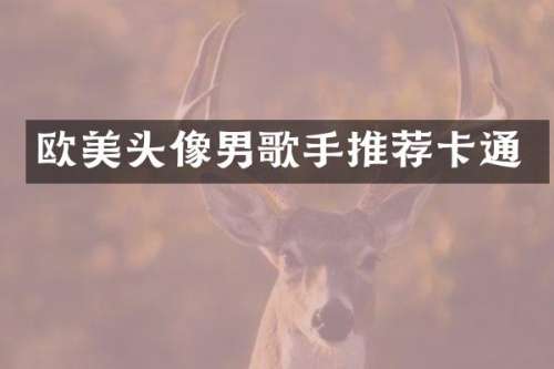 欧美头像男歌手推荐卡通